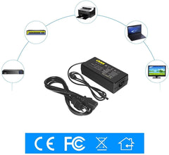 Hiseeu DC 52V 2.5A Power Adapter, AC 100-240V to DC 52V 2.5A Power Cord - Hiseeu