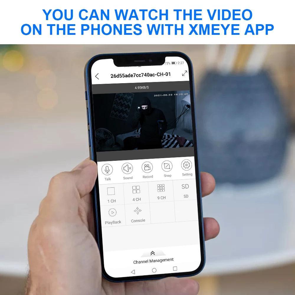 Hiseeu 5MP 3MP Audio IP Security Surveillance Camera POE H.265 Outdoor Waterproof IP66 CCTV Camera P2P Video Home for POE NVR - Hiseeu