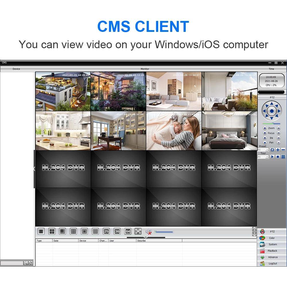 Hiseeu 5MP 3MP Audio IP Security Surveillance Camera POE H.265 Outdoor Waterproof IP66 CCTV Camera P2P Video Home for POE NVR - Hiseeu