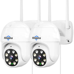 5MP PTZ 𝟯𝟲𝟬° 𝙑𝙞𝙚𝙬 WiFi Security Camera Outdoor with Auto Motion Tracking