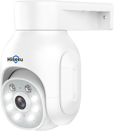 Security Camera Wireless Outdoor, 3MP PT WiFi Home Camera with Motion Detection, Color Night Vision, Siren/Motion/Light Alarm, 2-Way Audio, IP66 Weatherproof, Work with Alexa
