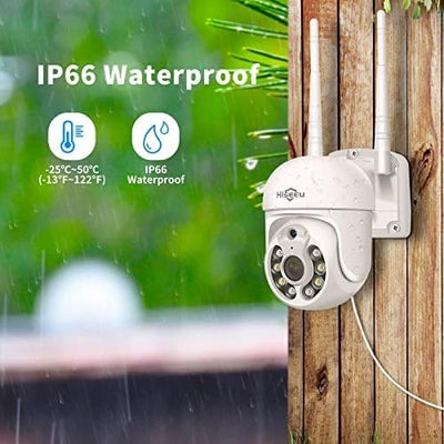[Expandable 10CH,3MP]  PTZ Safety Cameras AI Human Detection Waterproof IP66 Cam Upgrade 10CH NVR,Color Night Vision, 7/24/Motion Record Outdoor Home Security