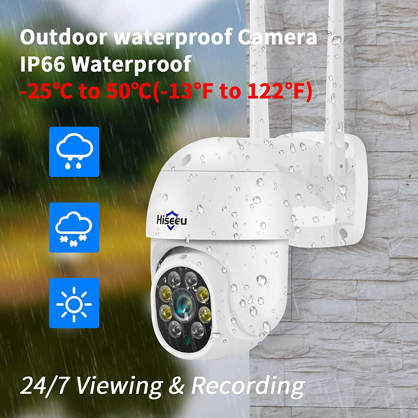 5MP 360° Pan Tilt Camera WiFi Security Camera Outdoor Motion Tracking Floodlights Light Alarm,Color Night Vision,PC&Mobile Remote View,Two-Way Audio Security Camera