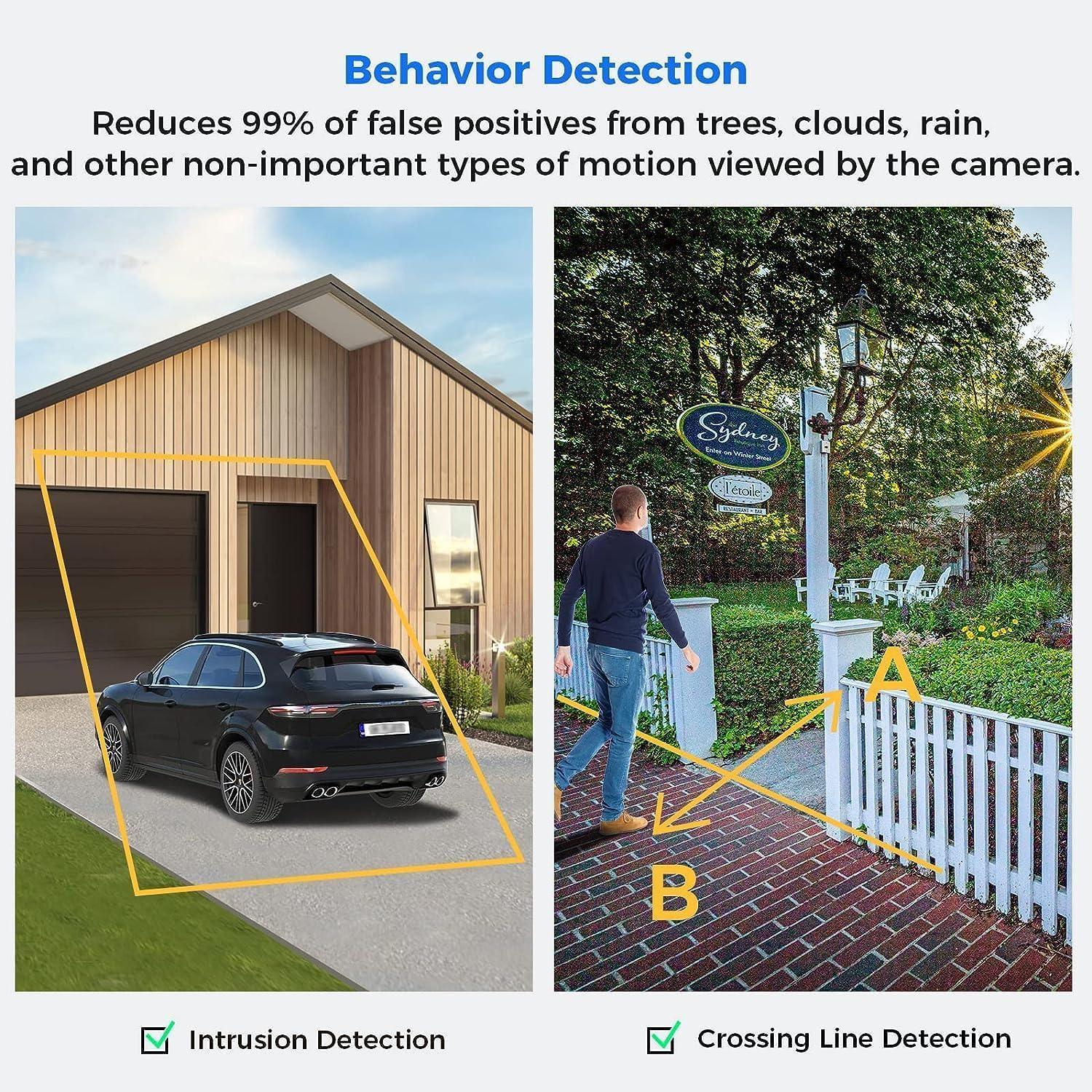 [2-Way Audio+121°Wide Angle] Hiseeu 4K 8MP PoE Security Camera System,8Pcs 5MP IP Wired Security Cameras Indoor Outdoor,PoE NVR 16CH Expandable,Human/Vehicle Detect,Playback,3TB HDD,24/7 Record - Hiseeu