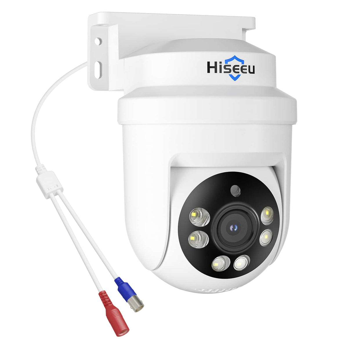 Hiseeu 5MP HD-TVI Dome PTZ Home Surveillance Cameras with 355° pan and 90° tilt,100ft IR Night Vision,IP67 Weatherproof Wired Security Camera for Indoor Outdoor Security Replacement Camera