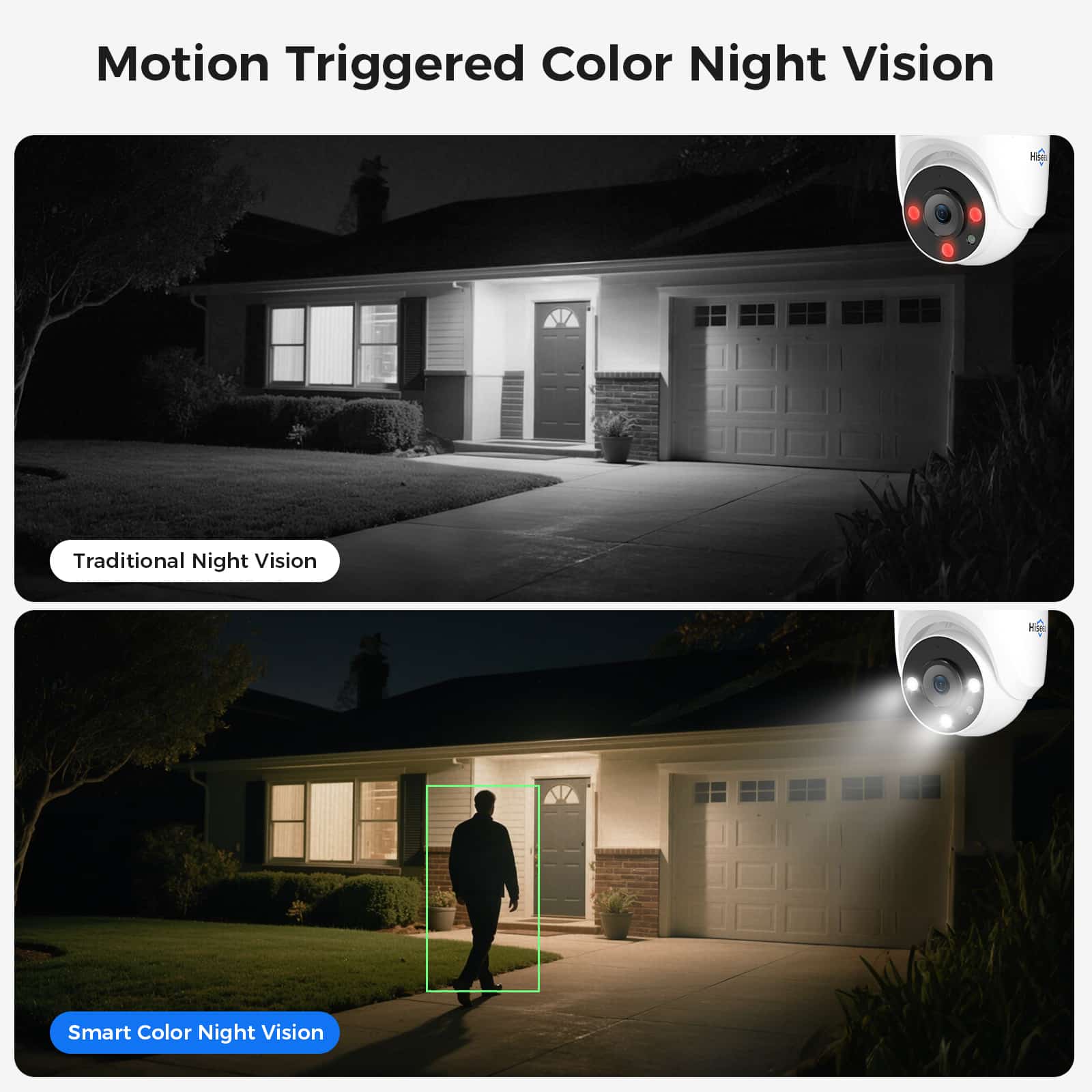 Hiseeu 16 Channel 3K Wired Security Camera System with Smart Dual Light,Audio,Person/Vehicle Detection,121°Wide View,5MP 16CH DVR,12PCS 5MP IP67 Outdoor CCTV Cameras,3TB HDD for 24/7 Surveillance