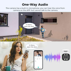 [Wired AHD, IP67 Waterproof, Expandable 16Channels 3K DVR] 5MP Wired AHD Analog Bullet Security Camera BUILD-IN 3TB HDD with Smart Dual Light