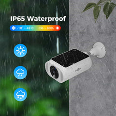 [Wireless Pro, Expandable 10 Channels Base Station] 4MP Wireless Solar Security Outdoor Camera System with 64G Free Storage