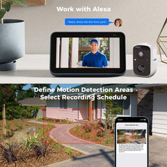 2.4G WiFi 4MP Battery Powered Outdoor Wireless Smart Solar Camera With 2-Way Audio