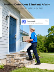 2.4G&5GHz WiFi Wireless 4MP Doorbell Security Camera Two-Way Talk Works with Alexa (No SD Slot, Paid Cloud Storage)
