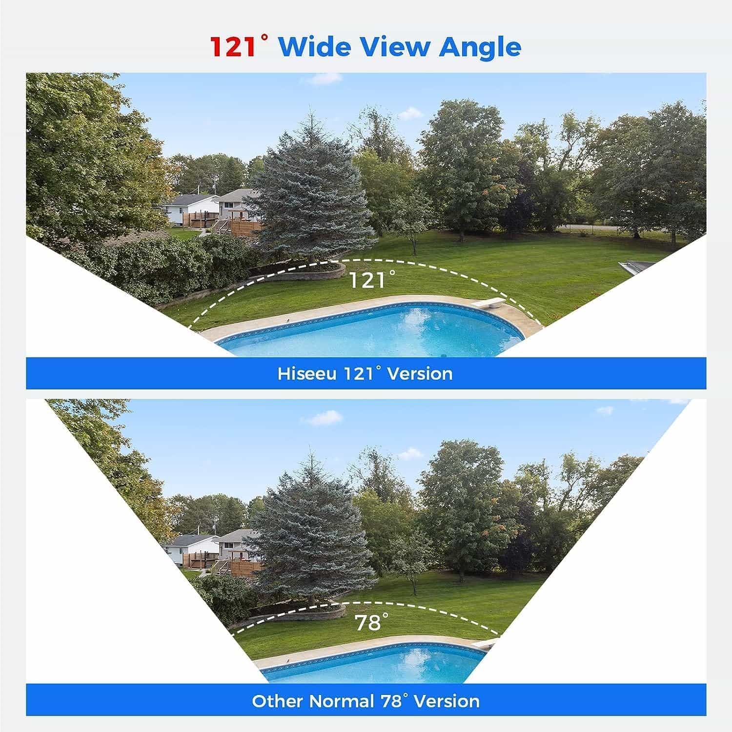 Hiseeu 【4K Ultra HD】 8MP PoE Camera, IP Camera, Turrect Dome Camera w/Human Vehicle Detection, 2 Way Audio, Free Remote Access, Color Night Vision, IP 67 Waterproof, Work 4K 8MP PoE NVR