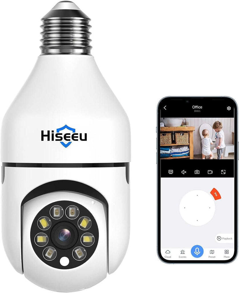 蛾*様 ケルシウムウォッチ Amazon.com : XVIM 3MP Wireless Light Bulb Security Camera