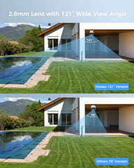 12MP Wired PoE IP Bullet Camera 121° Wide View Outdoor&Indoor with Human Vehicle Detection