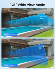 [4K HD+Color Night Vision] Hiseeu PoE Security Camera System, Home Security System w/ 8 MP PoE Cameras, 121°Wide Angle, Human Vehicle Detect, 2 Way Audio, 16ch NVR for Home Surveillance Indoor&Outdoor