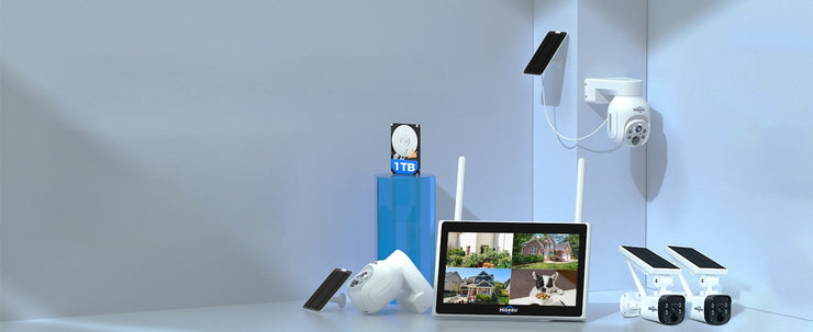Wireless Security Camera System with Monitor | Hiseeu Home Security