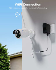 4K 8MP Wireless 2.4G/5G WiFi Security Camera with Two Way Audio