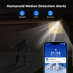 3MP Wireless Security Camera WiFi Connection with Two-Way Audio and Motion Detect