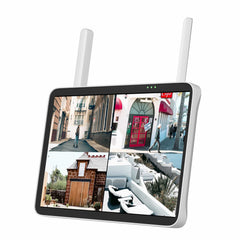 【NO Hard Drive】Hiseeu 10'' LCD Touchscreen Monitor Wireless WiFi NVR 10 Channels Network Video Recorder Works Hiseeu Wireless Cameras
