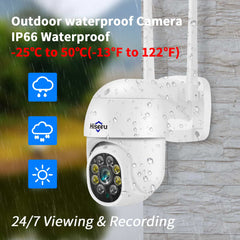 5MP PTZ 𝟯𝟲𝟬° 𝙑𝙞𝙚𝙬 WiFi Security Camera Outdoor with Auto Motion Tracking