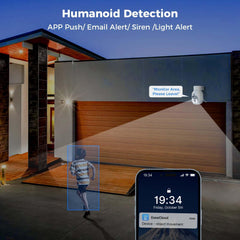 5MP PTZ 𝟯𝟲𝟬° 𝙑𝙞𝙚𝙬 WiFi Security Camera Outdoor Work with Echo Show