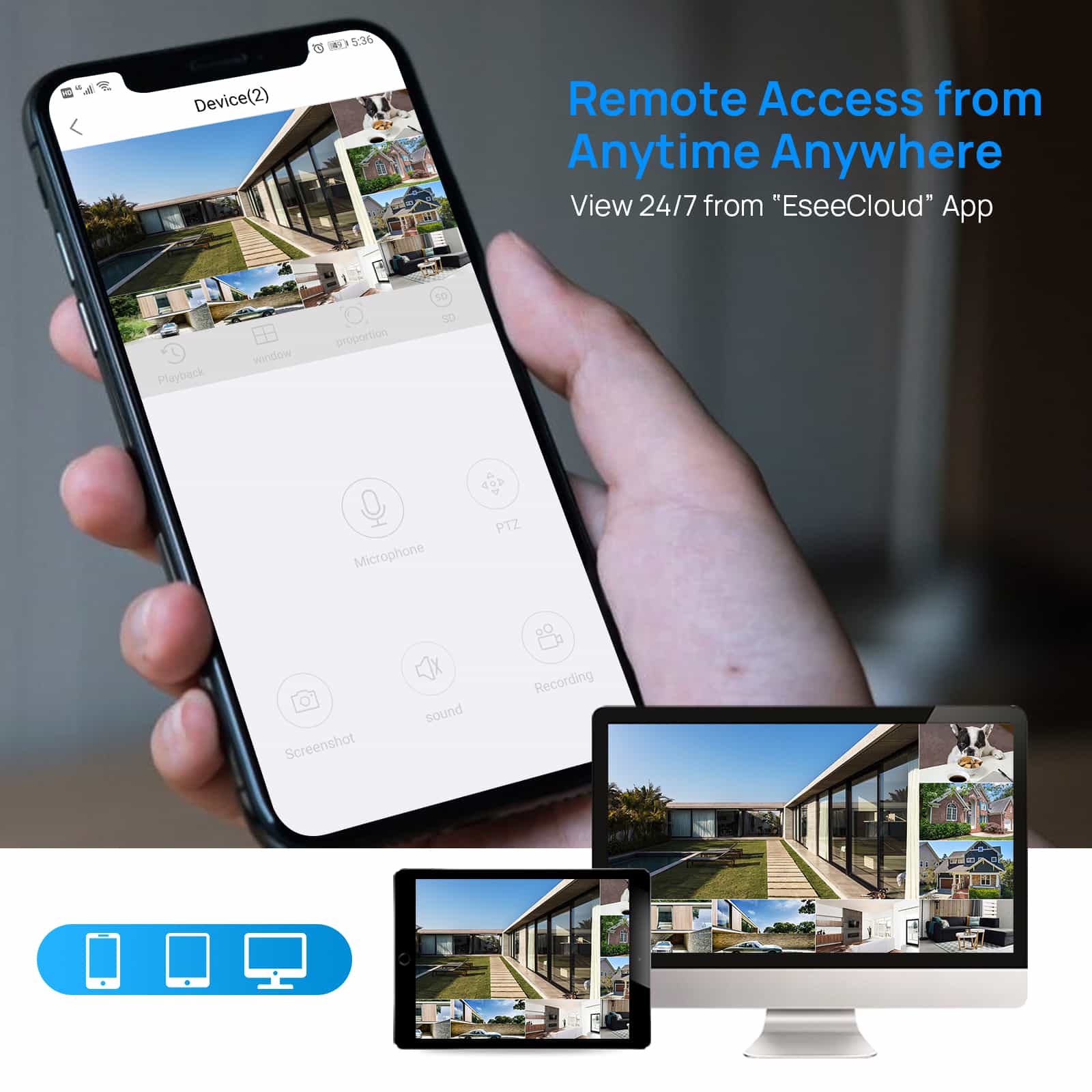 [Wireless Pro, 100ft Range, Expandable 16Channels 4K NVR] 5MP Wireless Security Camera System BUILD-IN HDD With Two Way Audio