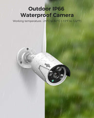 D437 HiSEEU 防犯カメラ WK-4HB613 WiFi-Pro Wireless Pro, 100ft Range, Expandable 10Channels 4K NVR] 2K 3MP