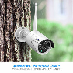 [Wireless Pro, 100ft Range, Expandable 16Channels 4K NVR] 2k 3MP Wireless Security Camera System BUILD-IN HDD