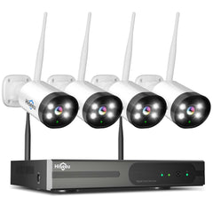 [Wireless,Expandable 10Channels NVR] 2k Wireless Security Camera System Without HDD