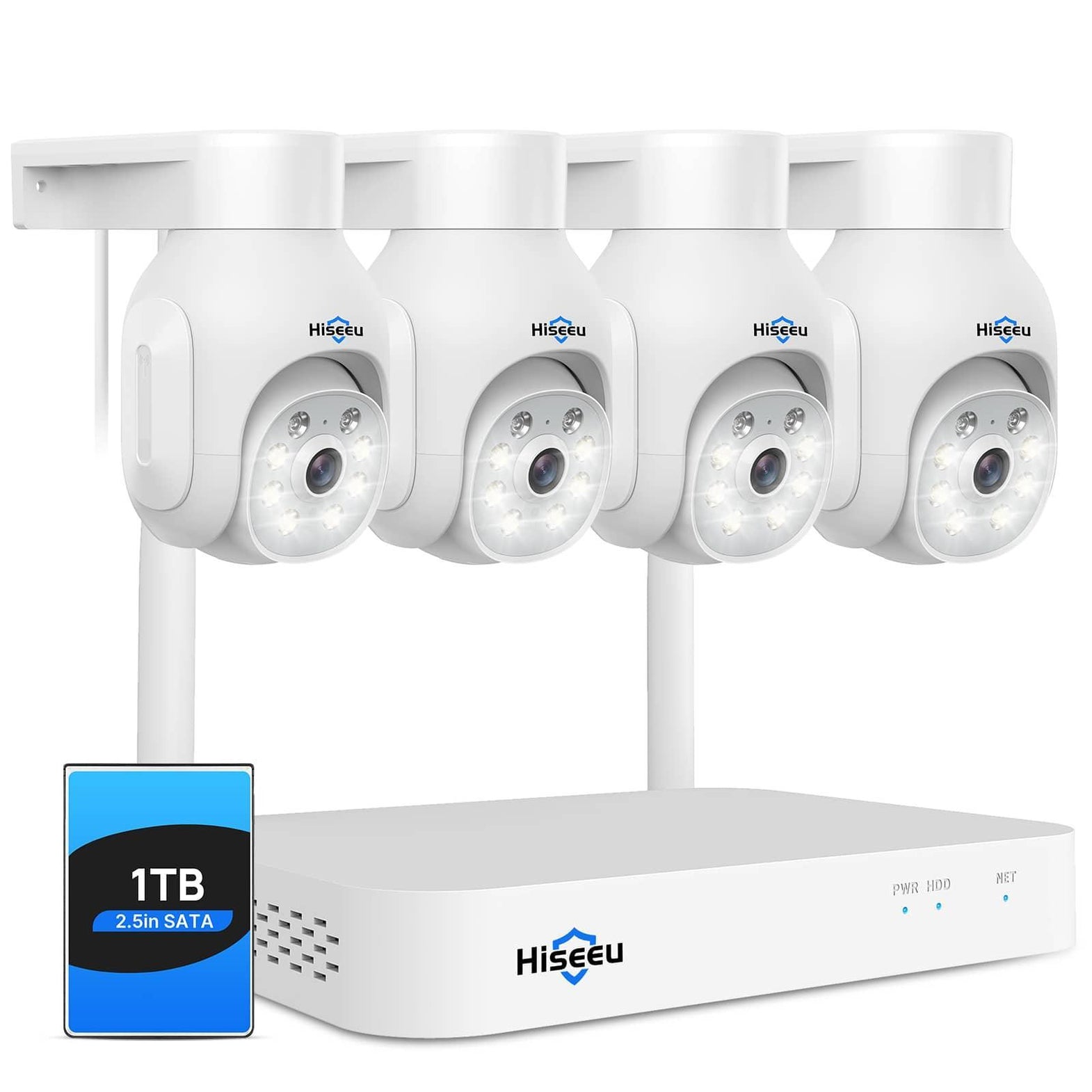 [1096] Hiseeu Wireless NVR Kit 防犯カメラセット Amazon.co.jp: 【500万画素】ワイヤレス防犯カメラセット Hiseeu