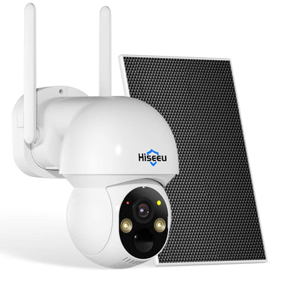 4MP 2.4G WiFi Wireless Solar PTZ 360° View Battery Camera With Color Night Vision No Monthly Fee