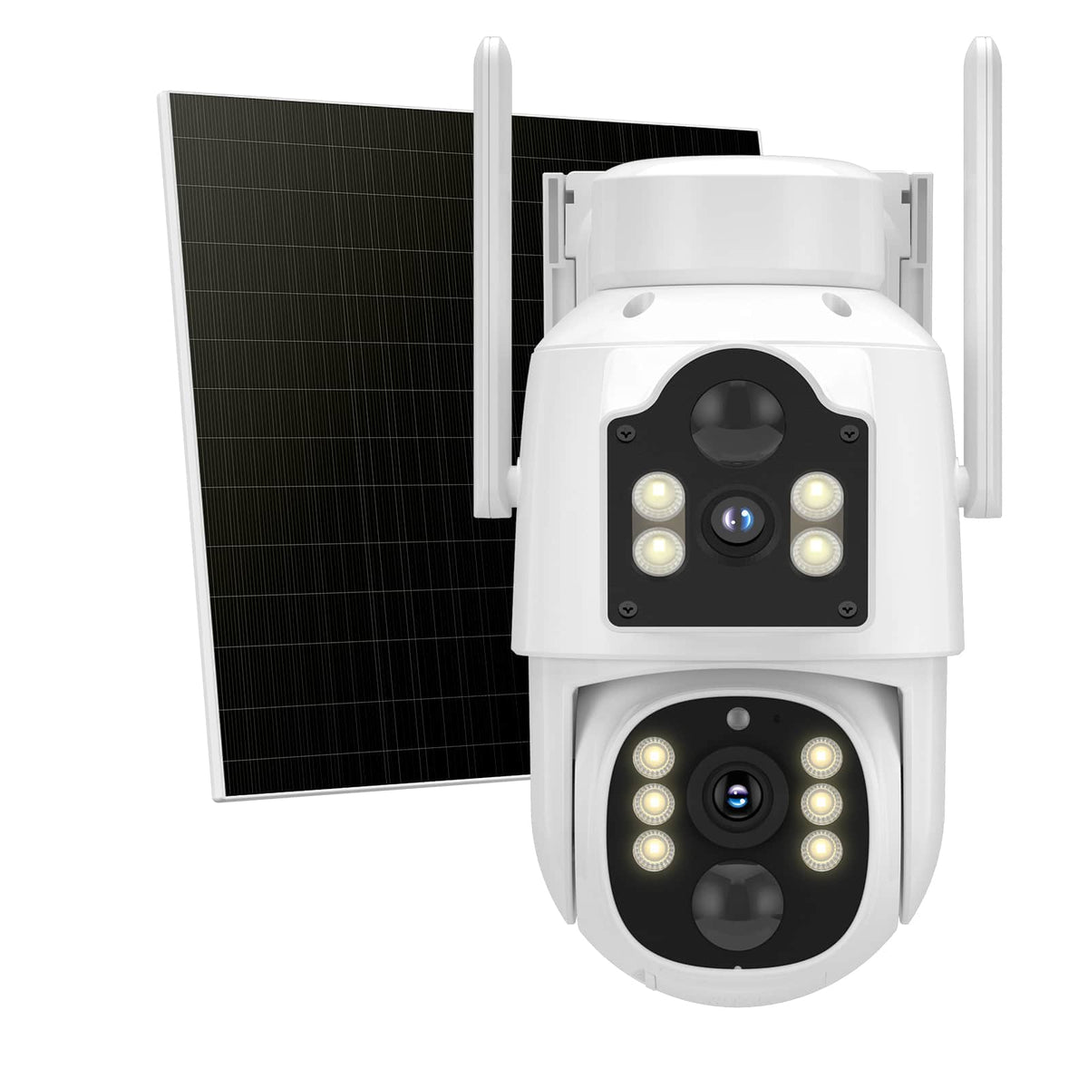 2.4G&5G WiFi Pro 4MP Dual Lens Wireless Solar 360° PTZ Camera Outdoor With Auto Tracking