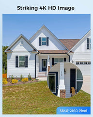 Hiseeu [4K HD+121°Wide View] 8MP PoE Camera, IP Camera, Human Vehicle Detect, 3840 × 2160p,25fps, 2 Way Audio, Free Remote Access, Color Night Vision, IP 67 Waterproof, Work PoE NVR