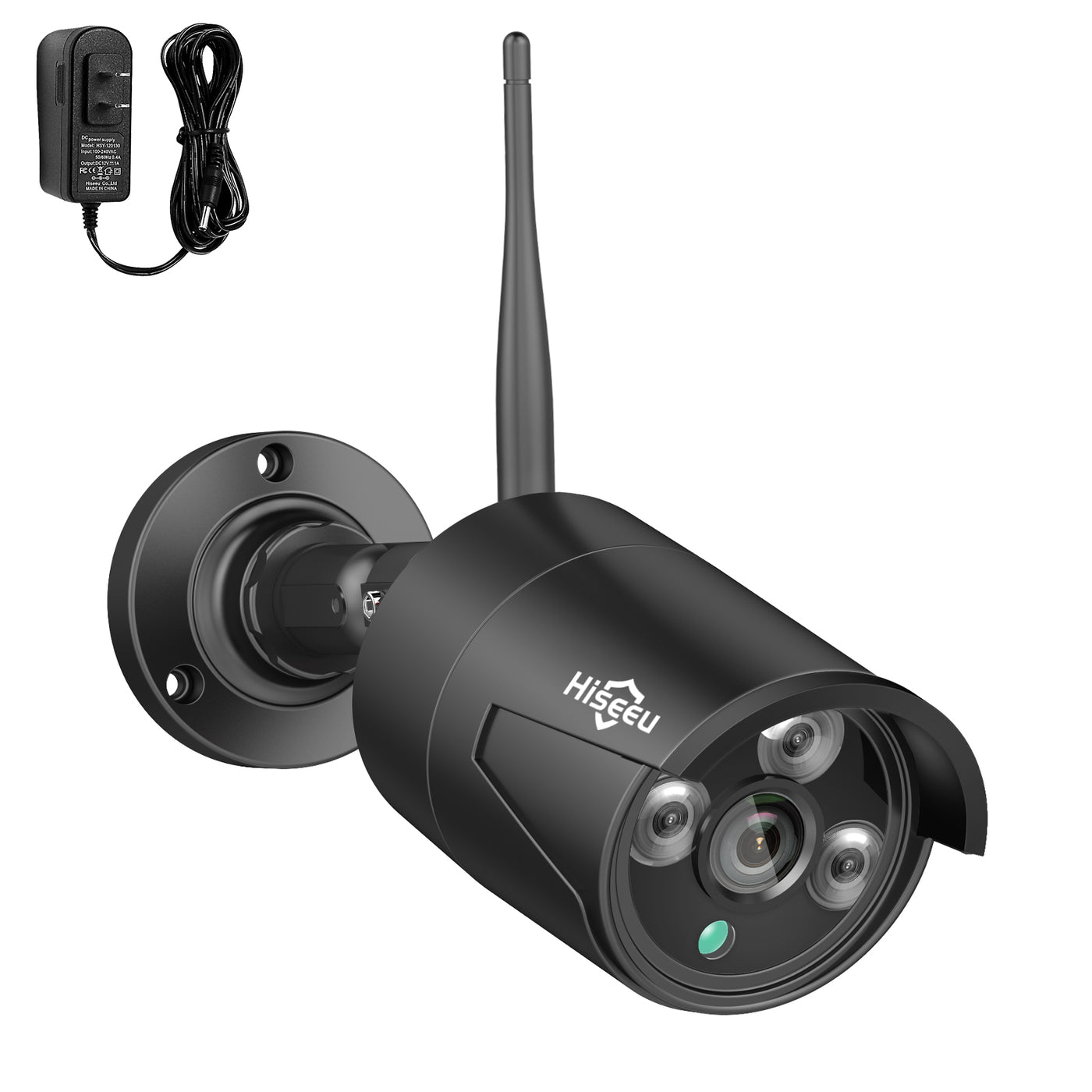 5MP Black Camera Add on 5MP Security Camera, Waterproof Outdoor Indoor 3.6mm Lens IP Day & Night Vision with DC 12V Power Adapter Compatible 10CH 5MP WiFi Camera System