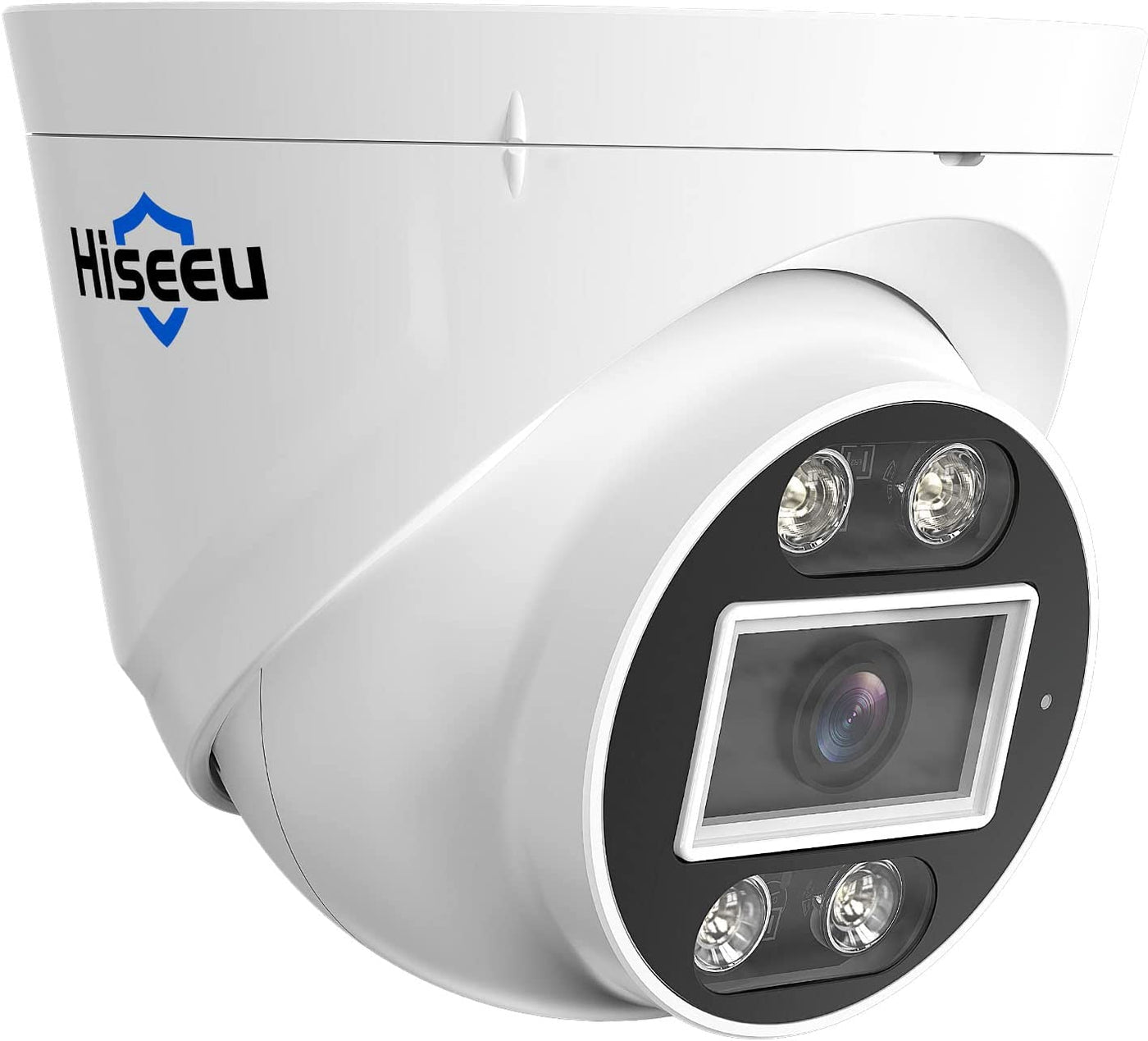 Hiseeu [2 Way Audio] 5MP IP PoE Security Camera, Security Camera Outdoor&Indoor, IP 67 Waterproof, Night Vision, Human/Vehicle Detect Compatible PoE Security Camera System for 24/7 Record