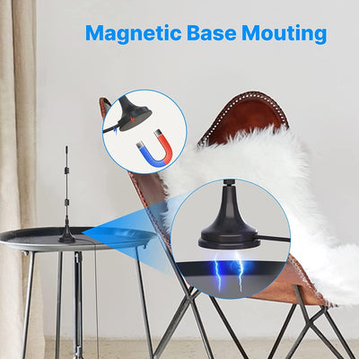 2.4GHz 7dBi 5XRange WiFi Booster Antenna +10ft Magnetic Base