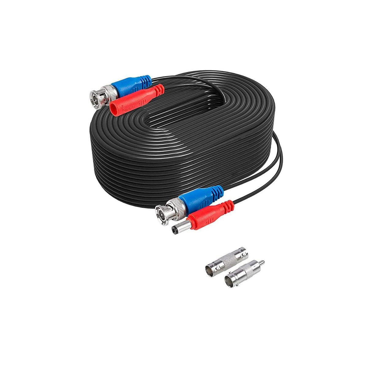 Hiseeu 60Feet BNC Vedio Power Cable Pre-Made Al-in-One Camera Video BNC Cable Wire Cord for Surveillance CCTV Security System with Connectors(BNC Female and BNC to RCA) - Hiseeu