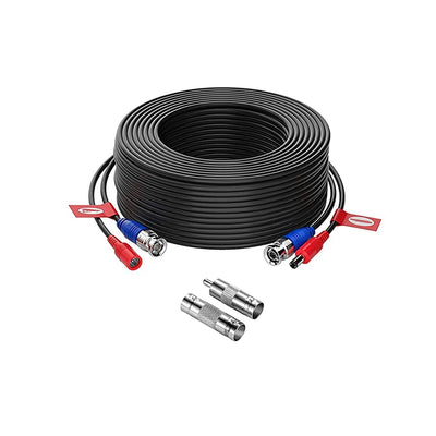 Hiseeu BNC Power Cable Al-in-One Camera Video Wire Cord for Surveillance CCTV Security System with Free BNC RCA Connector