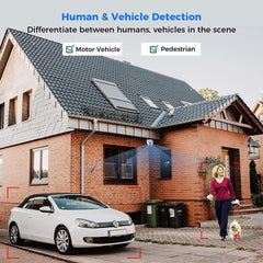 Hiseeu 4K PoE Security Camera,8MP IP Security Camera IP67 Waterproof,Dome Security Camera Outdoor,H.265+ 100ft Night Vision, Work w/PoE NVR Home Surveillance System - Hiseeu